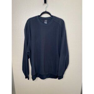 Nike Golf Therma-Fit Mens Black Pullover Sweatshirt XXL Crewneck Polyester